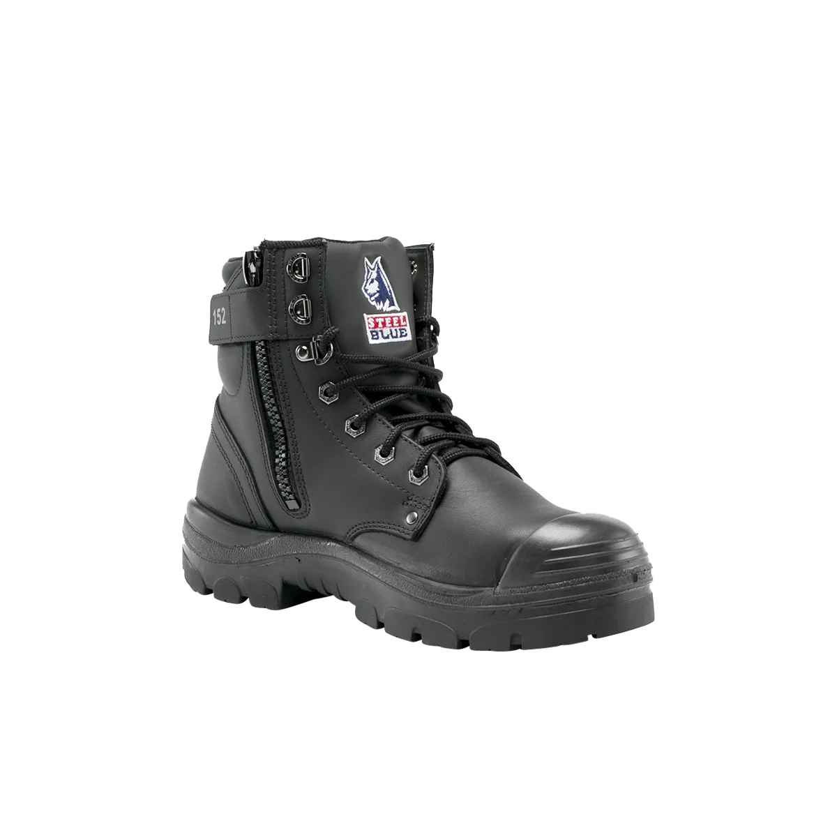 Steel Blue Argyle Zip Sided TPU/Bump Cap Boot - 332152 - Black - DNC Shop