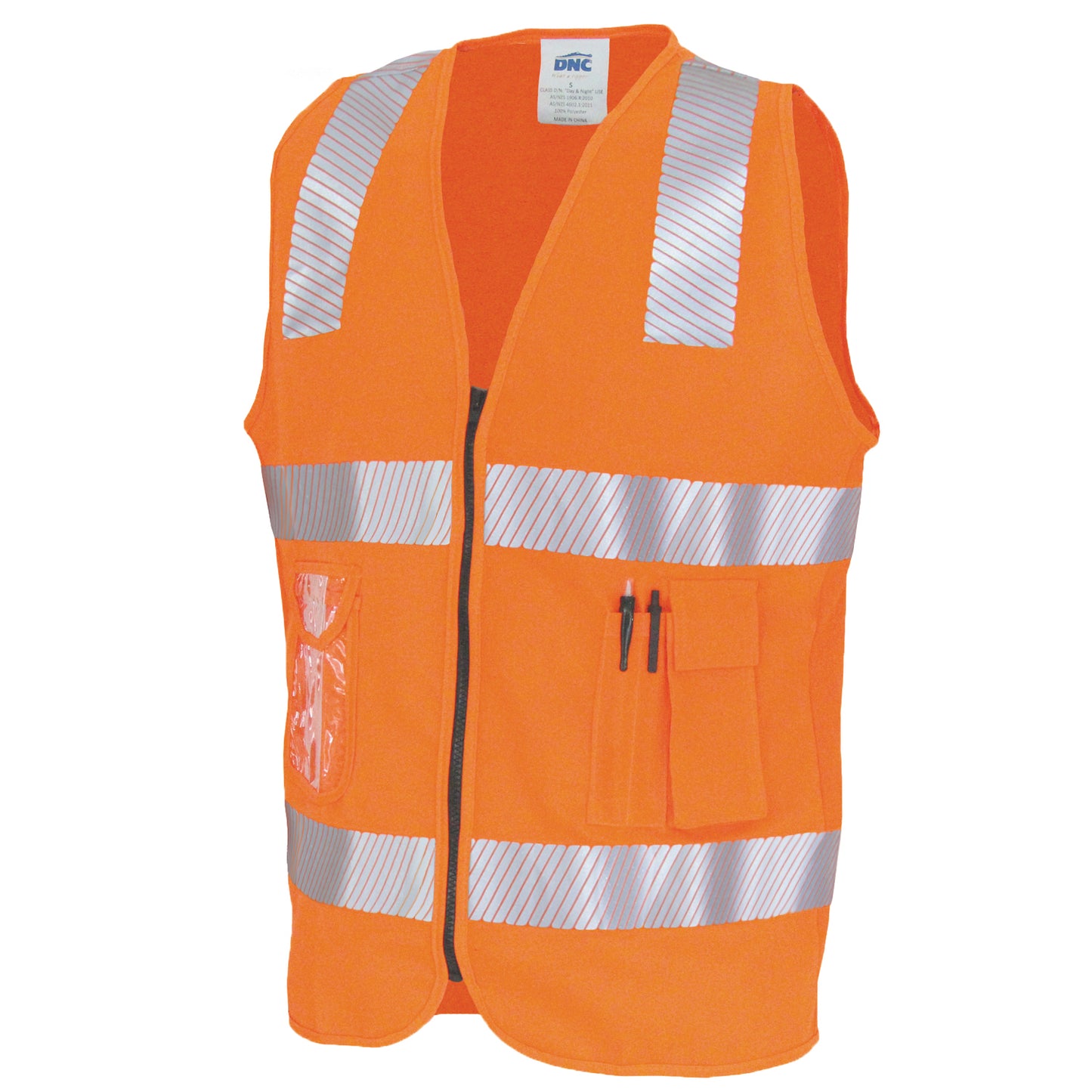 Day/Night Side Panel Safety Vest with Segment R/Tape - 3508 - DNC Workwear Shop