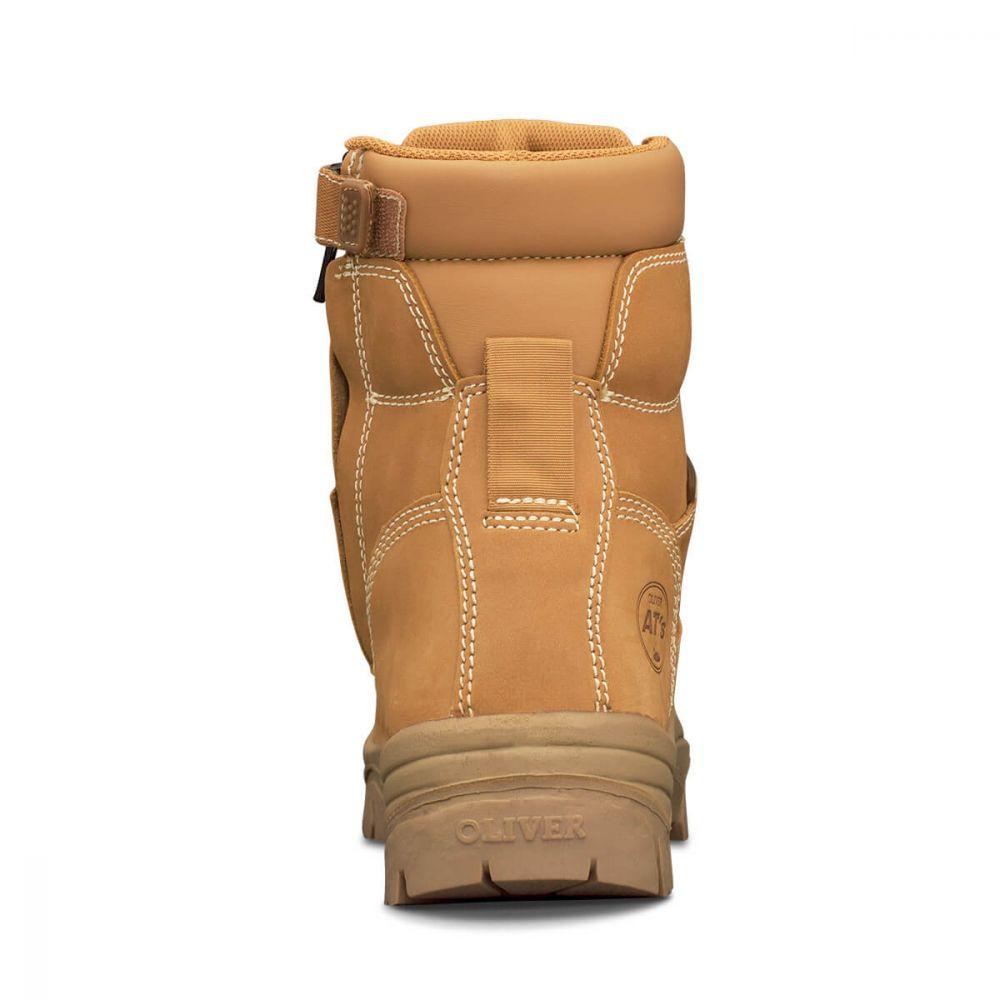 Oliver 150mm Wheat Zip Sided Boot - 45-632Z-Queensland Workwear Supplies