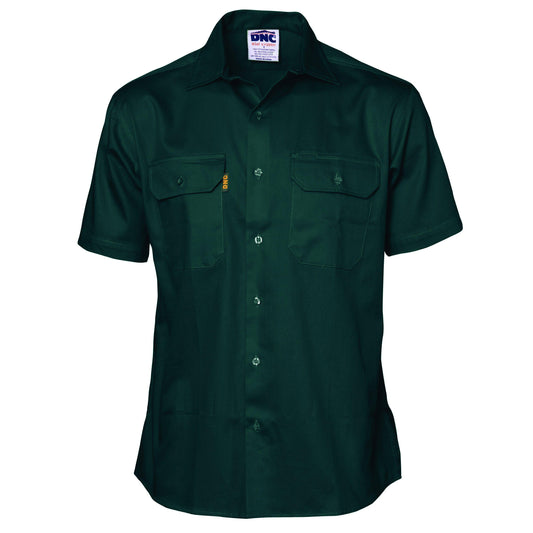 DNC Cotton Short Sleeve Drill Work Shirt - 3201 - DNC Workwear Shop