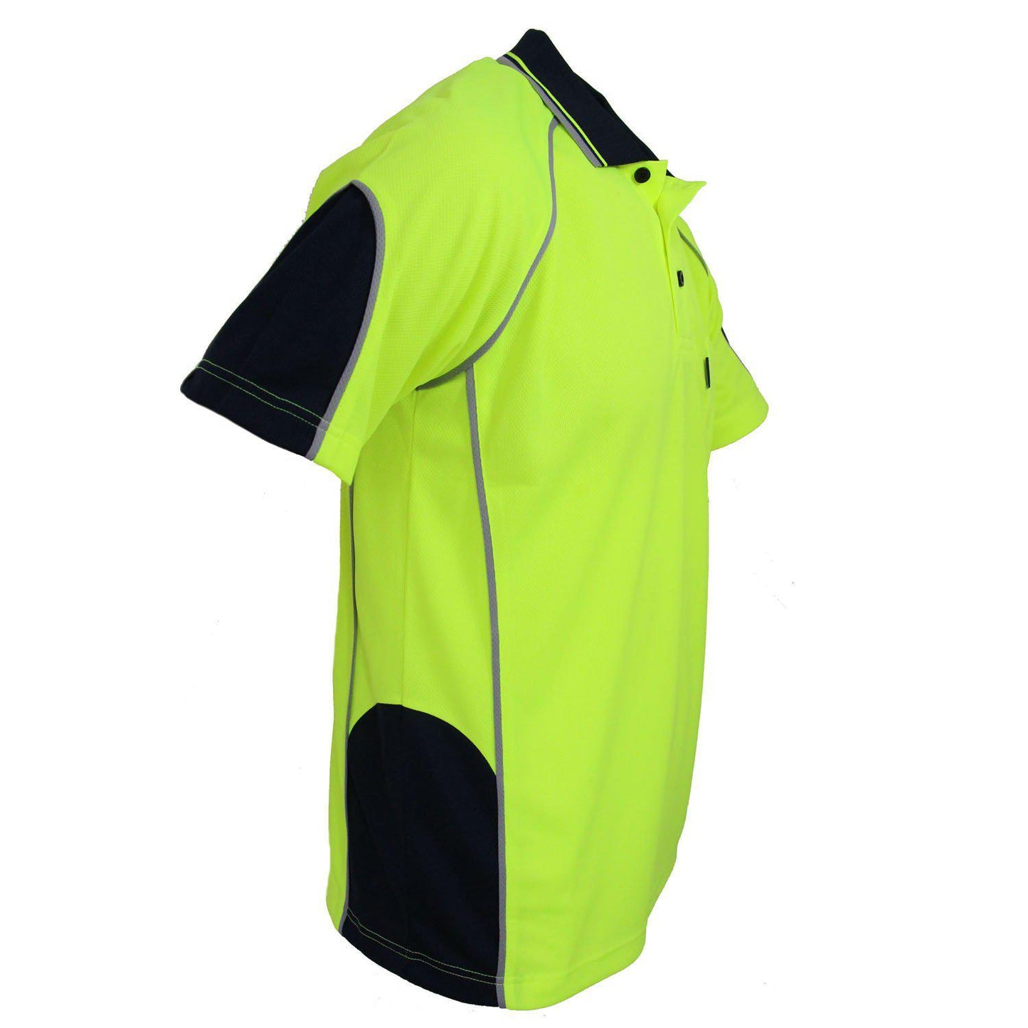 DNC HiVis Semicircle-piping Polo - 3569 - DNC Workwear Shop