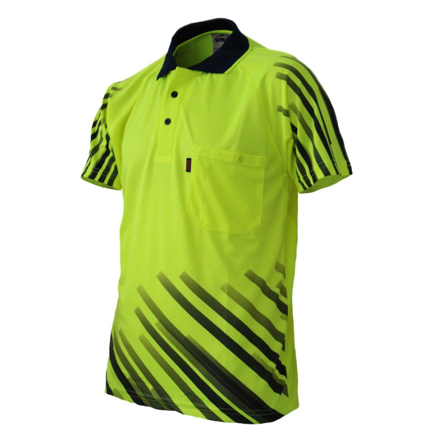 DNC HiVis Sublimated Full Stripe Polo - 3566 - DNC Workwear Shop
