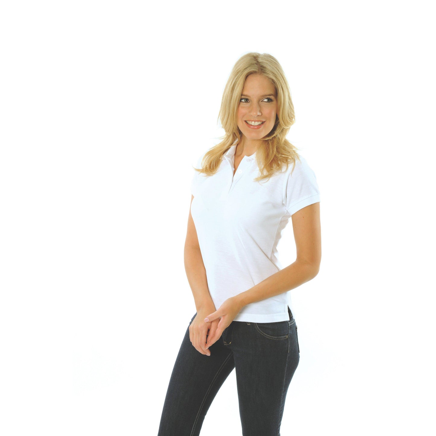 DNC Ladies Short Sleeve Cotton Rich New York Polo - 5258 - DNC Workwear Shop