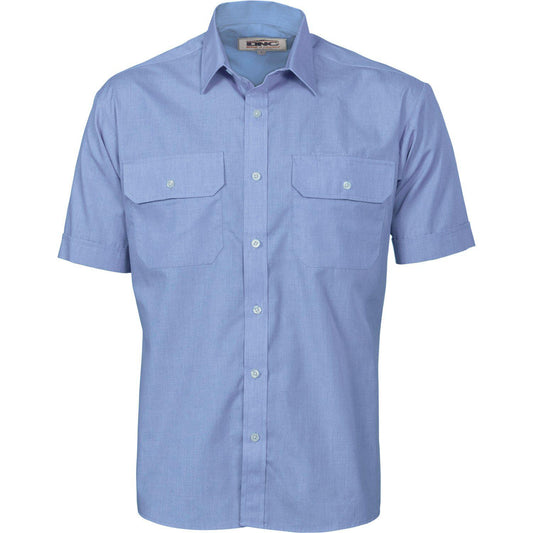 DNC Polyester Cotton Short Sleeve Work Shirt - 3211 - DNC Workwear Shop
