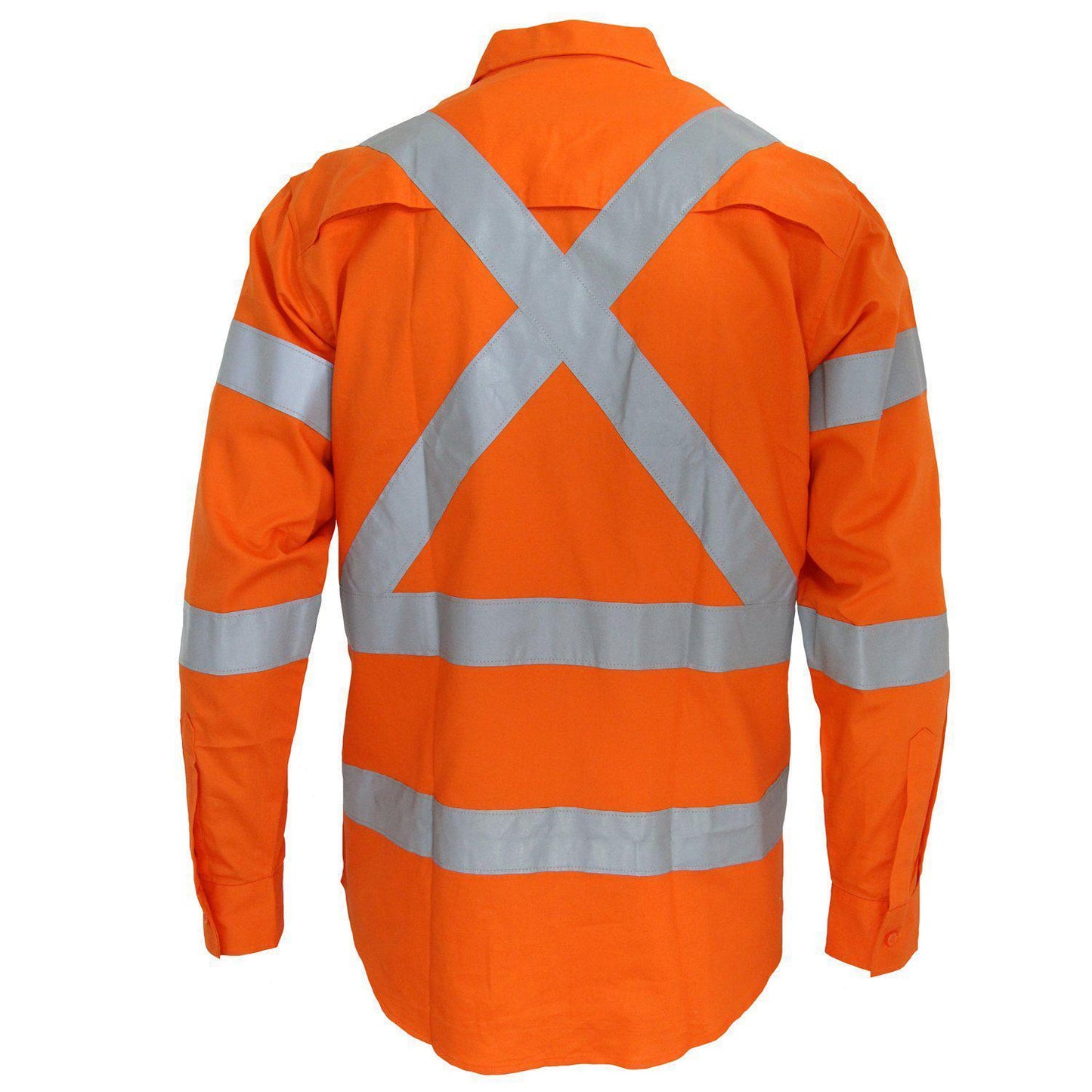 DNC Taped HiVis 3-Way Vented X-Back Long Sleeve Shirt - 3545 - DNC Workwear Shop