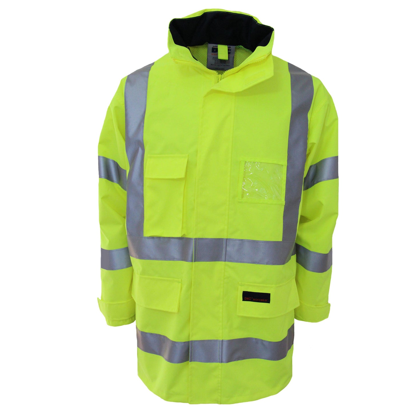 DNC Taped HiVis Breathable Rain Jacket - 3571 - DNC Workwear Shop