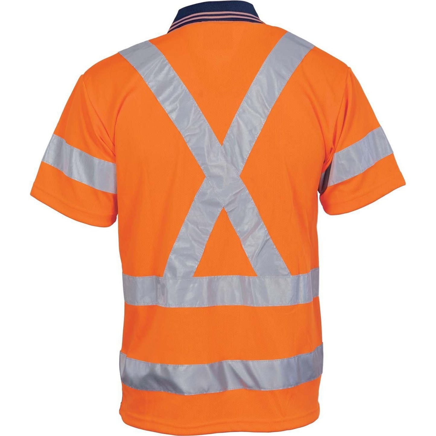 DNC Taped HiVis X-Back Short Sleeve Polo - 3712 - DNC Workwear Shop