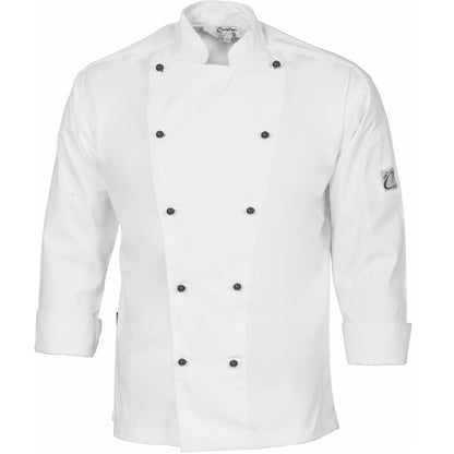 DNC Cool Breeze Cotton Long Sleeve Chef Jacket - 1104 - DNC Workwear Shop