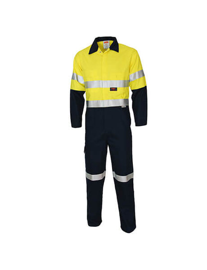 DNC Taped Patron Saint Flame Retardant Coverall - 3426 - Yellow/Navy - DNC Workwear Shop