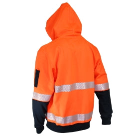 DNC HiVis Segmented Tape Full Zip Hoodie - 3530 - DNC Workwear Shop