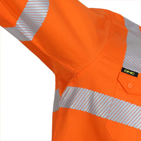 DNC HiVis Segment Taped VicRail Shirt - 3643 - DNC Workwear Shop