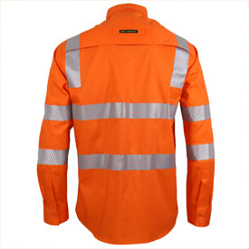 DNC HiVis Segment Taped VicRail Shirt - 3643 - DNC Workwear Shop