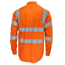 DNC HiVis Bio-T R/W VIC Rail Shirt - 3741 - DNC Workwear Shop