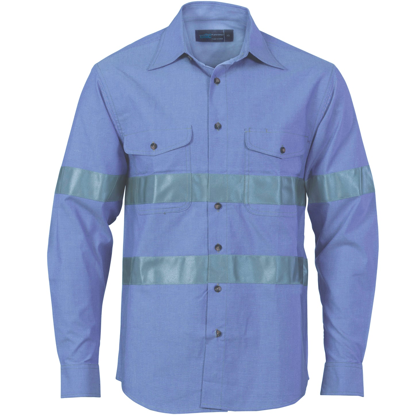 DNC Taped Cotton Chambray Long Sleeve Shirt - 3889 - DNC Workwear Shop