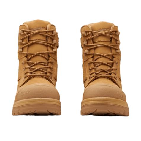 Blundstone RotoFlex Wheat Water Resistant Nubuck Zip Side Safety Boot - 8560-Queensland Workwear Supplies