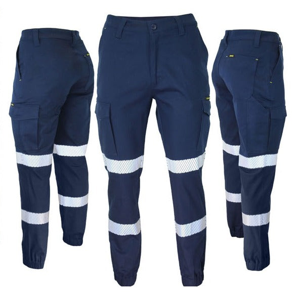 DNC Ladies SlimFlex BioMotion Segment Taped Cargo Pants Elastic Cuffs - 3388