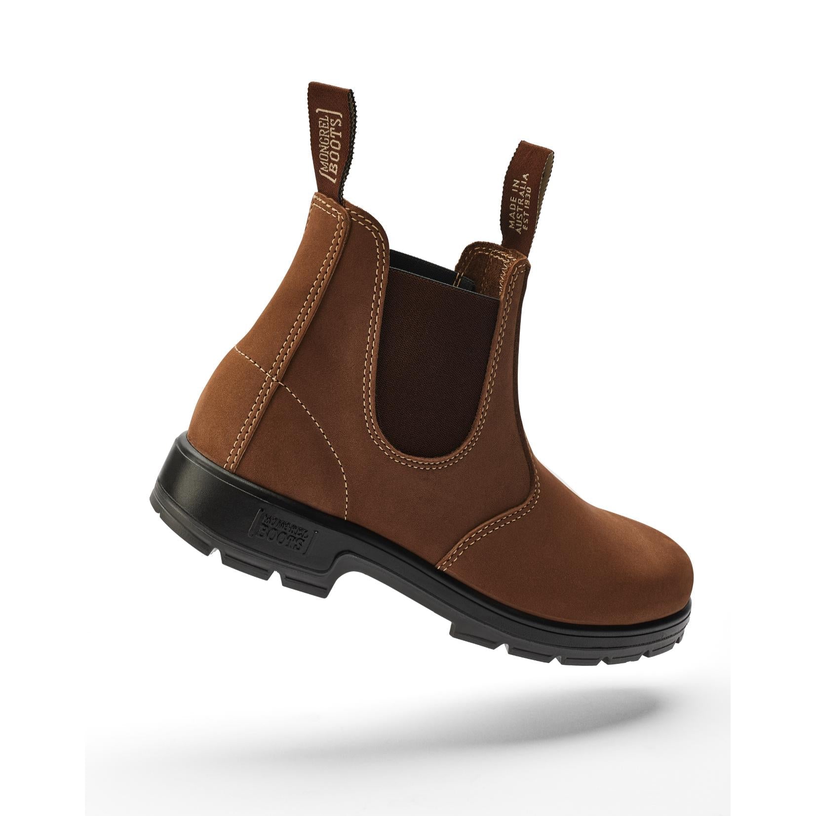 Mongrel Vintage Brown K9 Elastic Sided Boot - K91070-Queensland Workwear Supplies