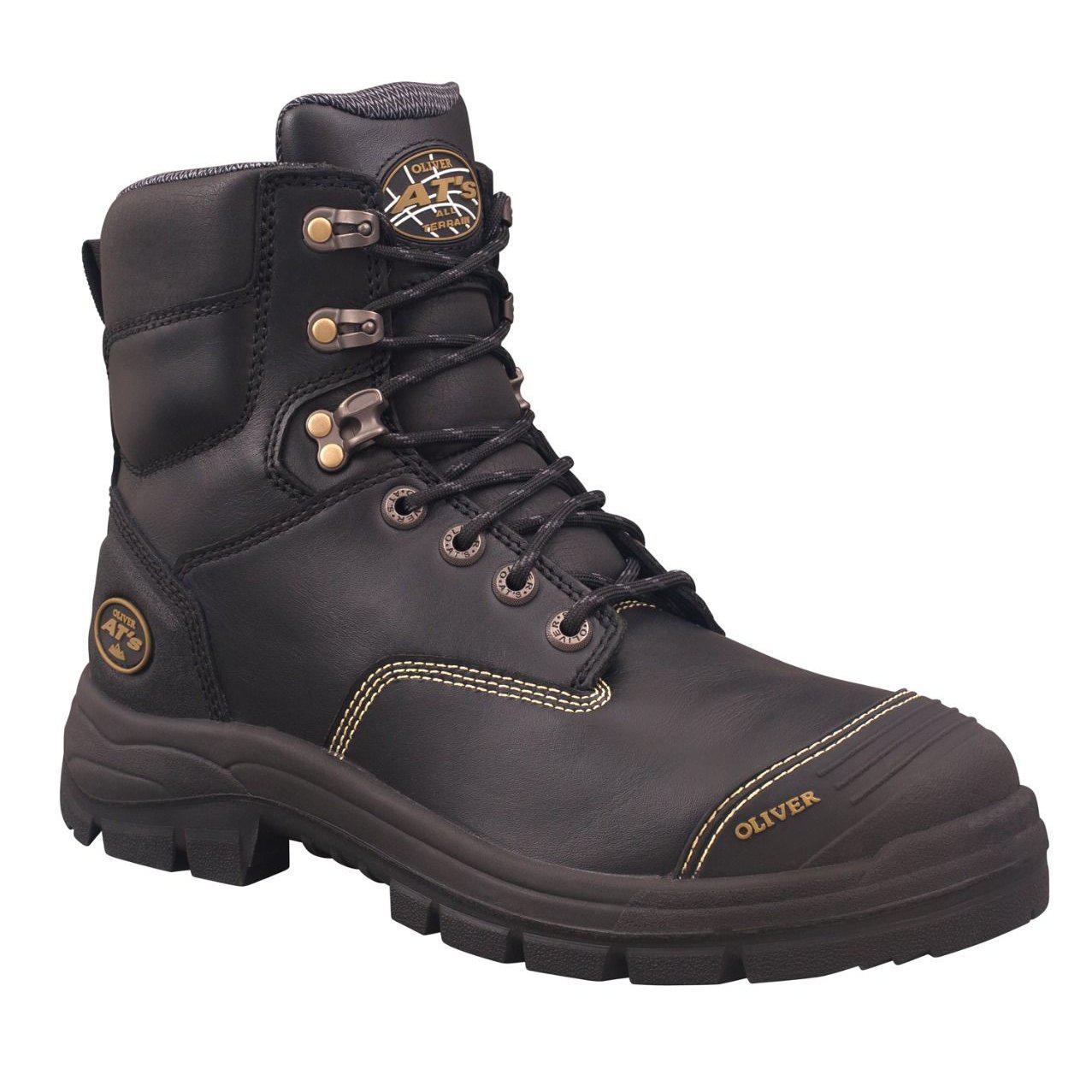 Oliver 150mm Black Zip Sided Boot - 55-345Z-Queensland Workwear Supplies