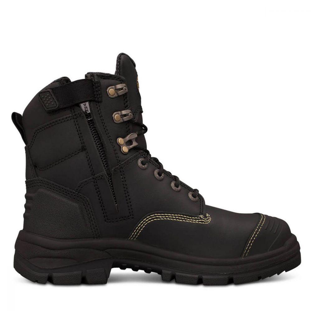 Oliver 150mm Black Zip Sided Boot - 55-345Z-Queensland Workwear Supplies