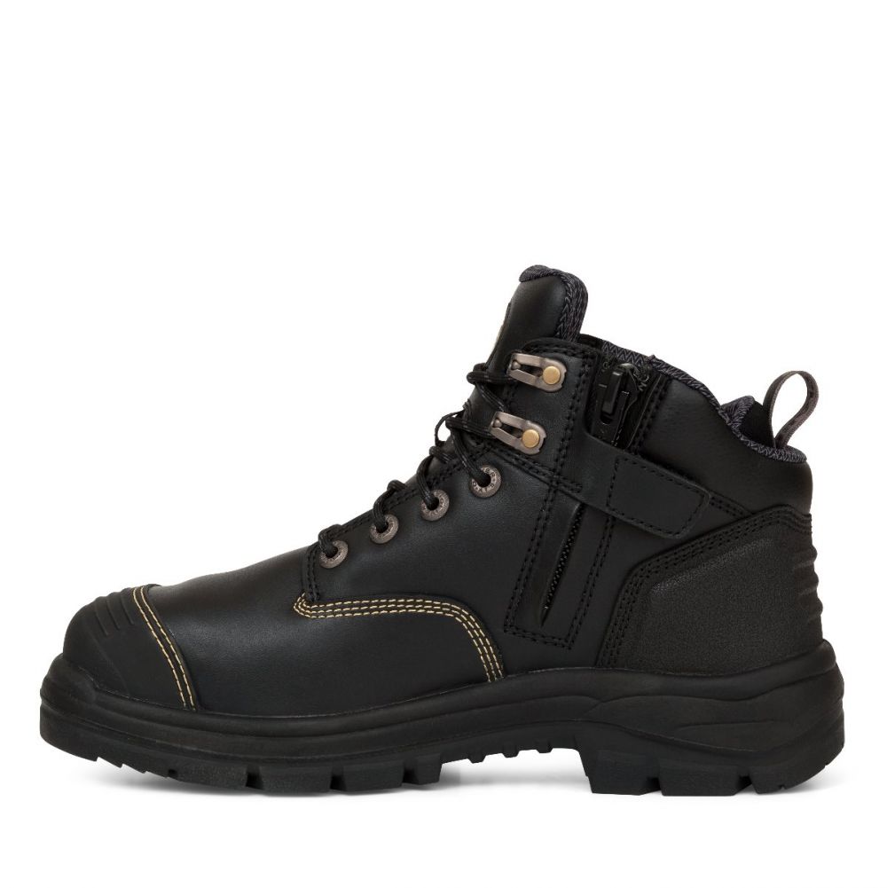 Oliver Left Zip 130mm Black Boot - 55-340Z-DNC Shop
