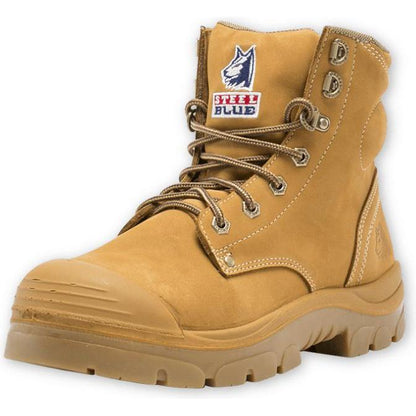 Steel Blue Argyle Zip Sided TPU/Bump Cap Boot - 332152-Queensland Workwear Supplies