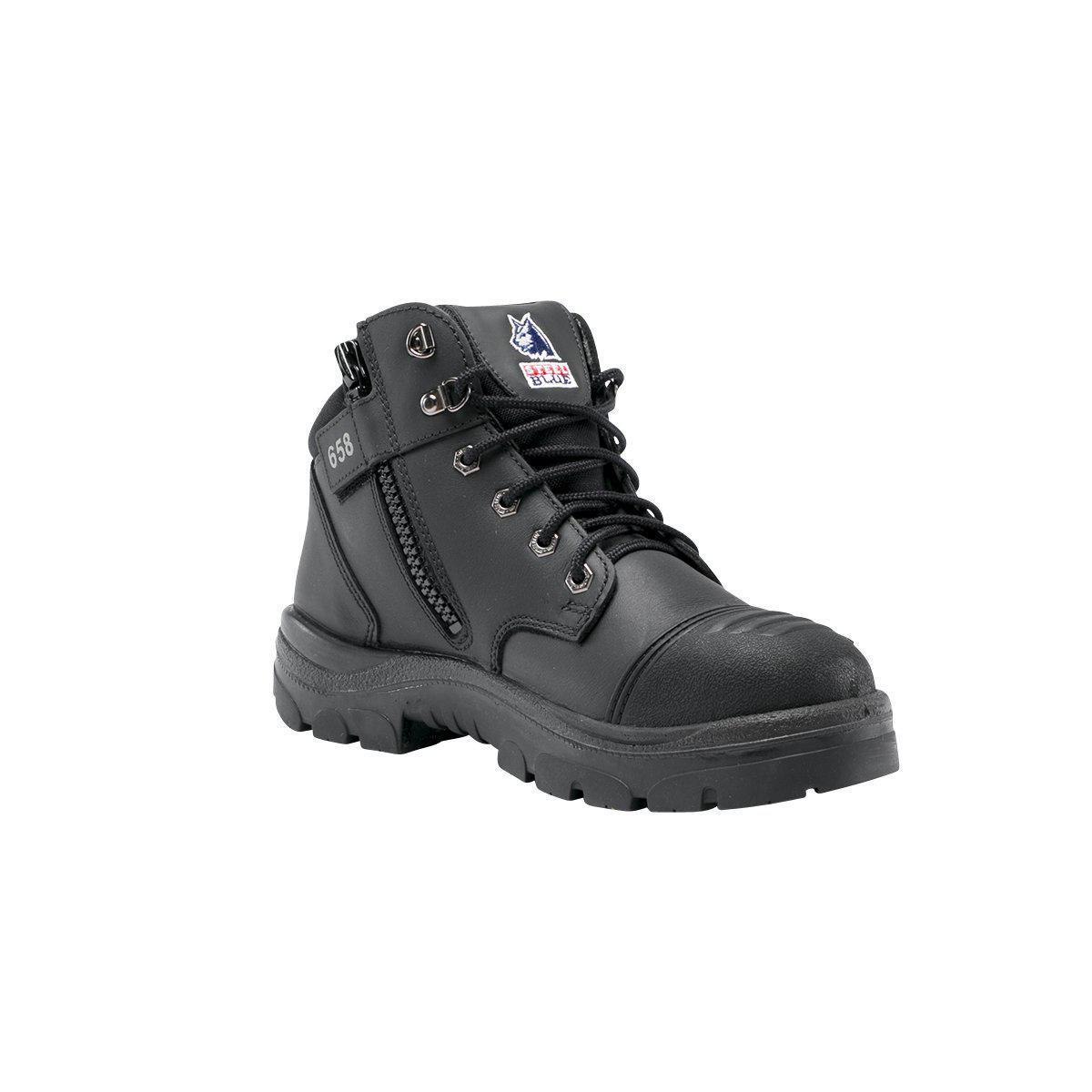 Steel Blue Parkes Zip Sided TPU/Scuff Cap Boot - 312658-Queensland Workwear Supplies