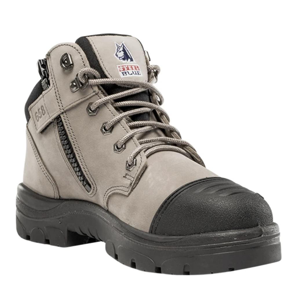 Steel Blue Parkes Zip Sided TPU/Scuff Cap Boot - 312658-Queensland Workwear Supplies