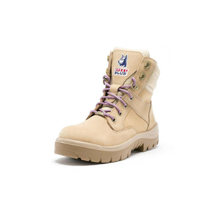 Steel Blue Womens Southern Cross Zip Sided Nitrile Boot - 522761-Queensland Workwear Supplies