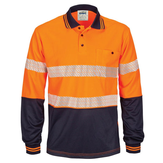 DNC SegmentTaped Micromesh Polo L/S - 3513 - DNC Workwear Shop