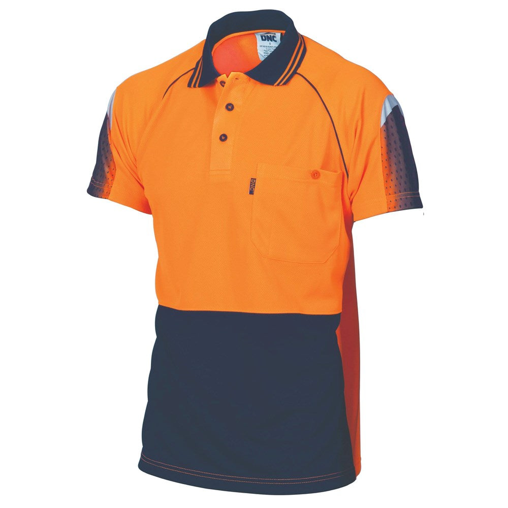 DNC Micro mesh polo screen print - 3751 - DNC Workwear Shop