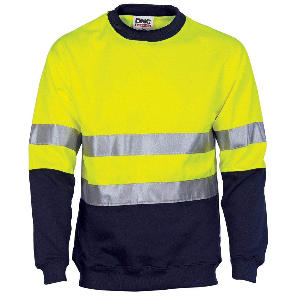 DNC Two Tone HiVis Sweatshirt Tape - 3824 - DNC Workwear Shop