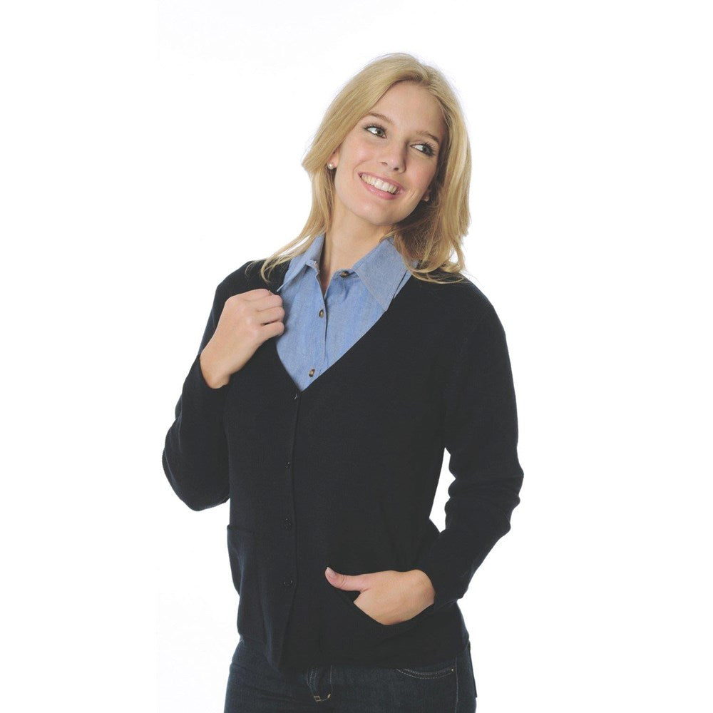 DNC Wool Blend Knit Cardigan - 4332 - DNC Workwear Shop