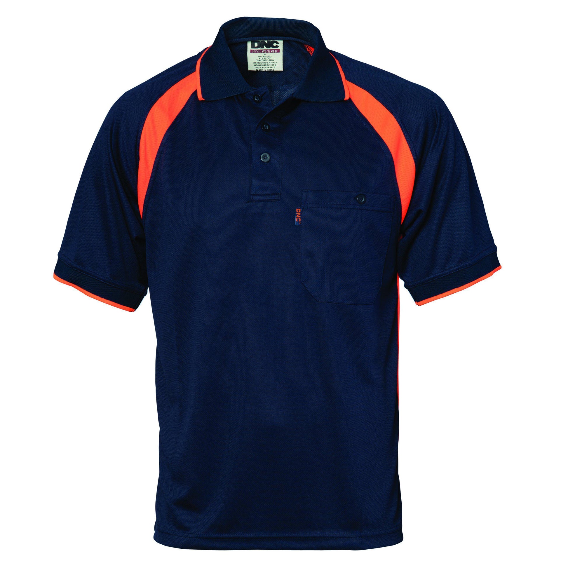 DNC Cool Breathe Contrast Short Sleeve Polo - 5216 - DNC Workwear Shop