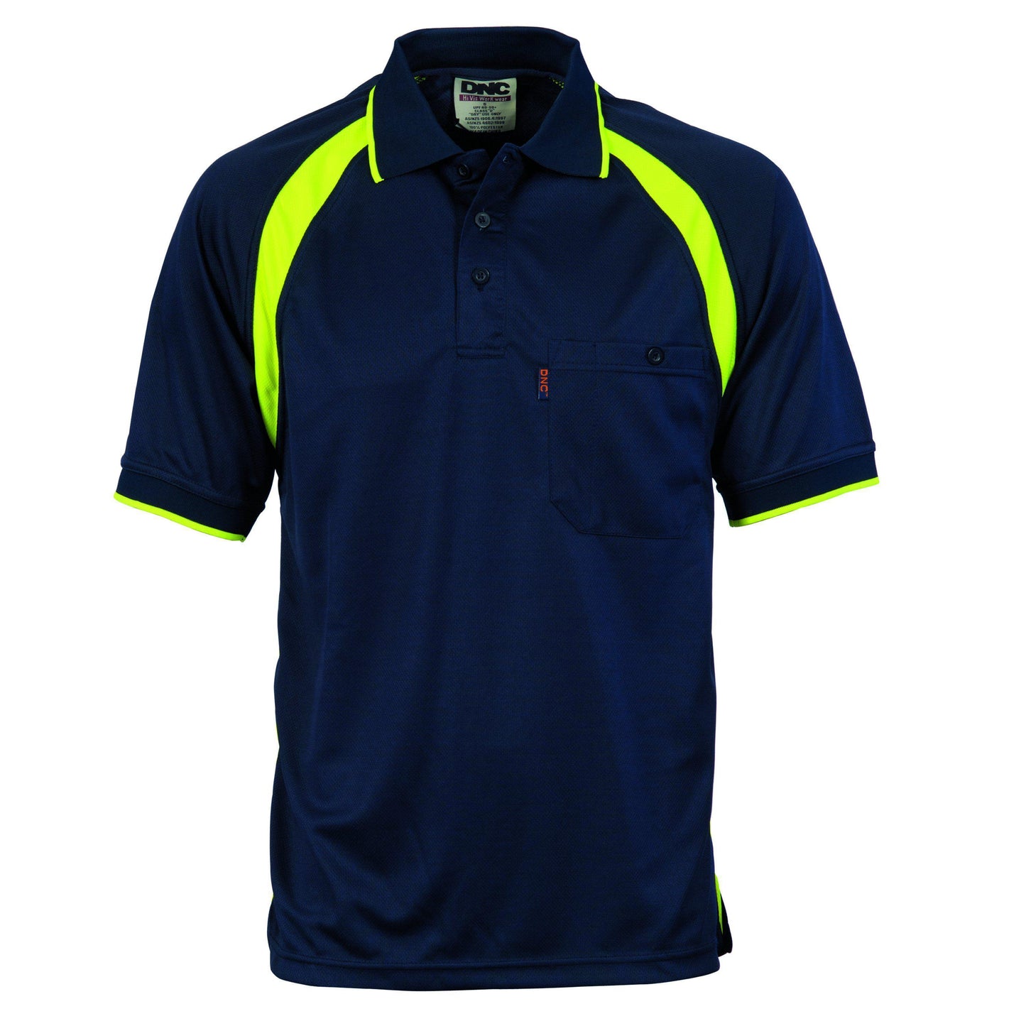 DNC Cool Breathe Contrast Short Sleeve Polo - 5216 - DNC Workwear Shop