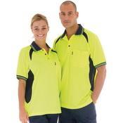 DNC Cool-Breeze Contrast Mesh Panel Polo - 3901 - DNC Workwear Shop