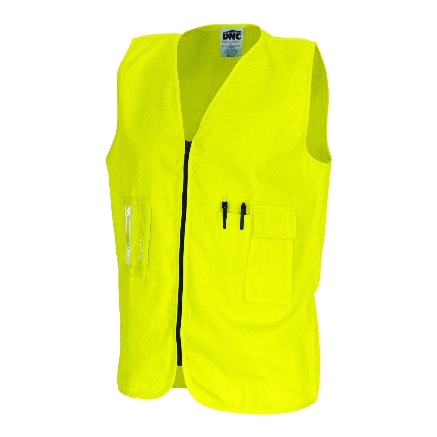 DNC Cotton Air Flow Day Safety Vest - 3808 - DNC Workwear Shop