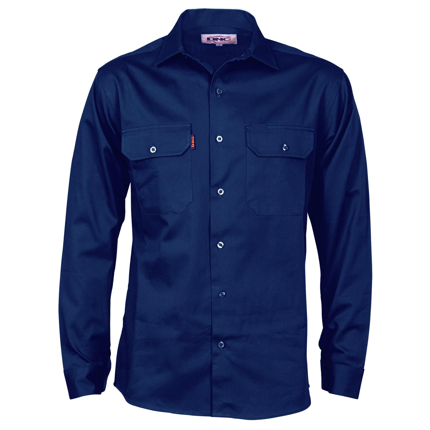 DNC Cotton Drill Long Sleeve Work Shirt - 3202 - DNC Workwear Shop