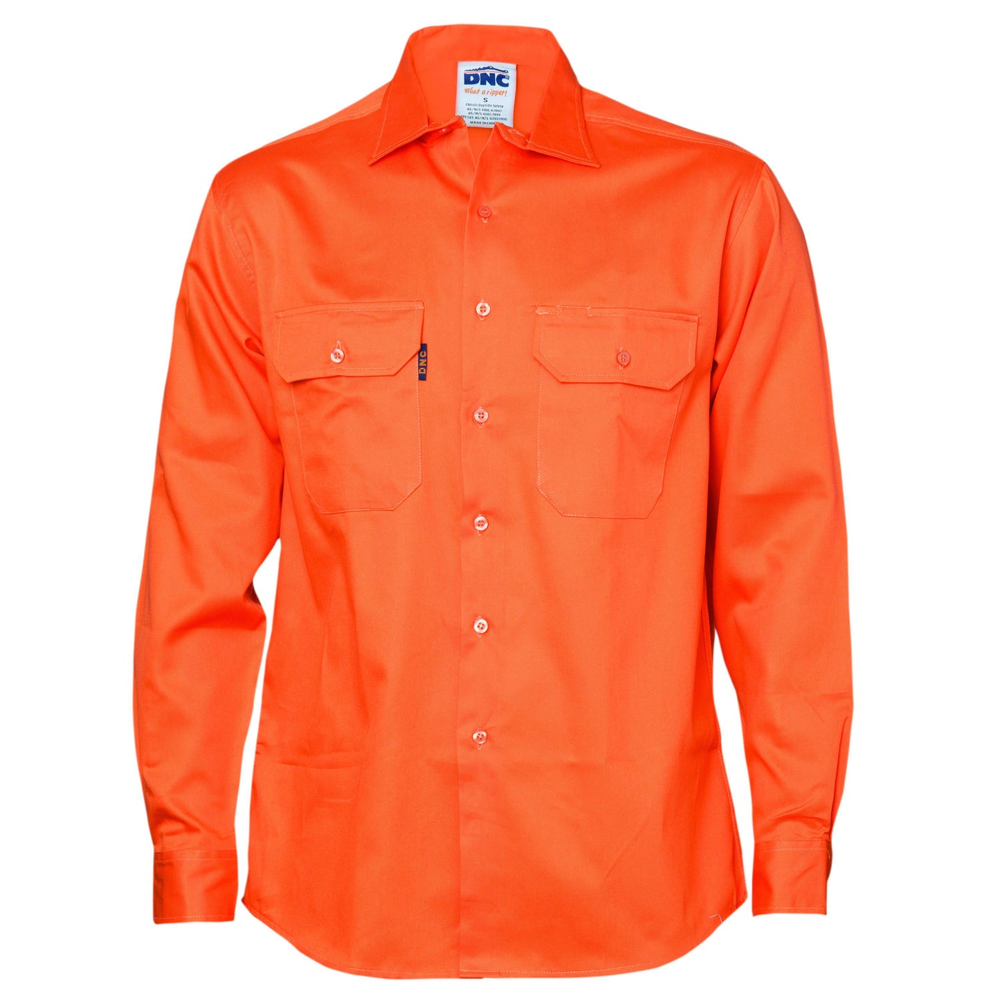 DNC Cotton Drill Long Sleeve Work Shirt - 3202 - DNC Workwear Shop