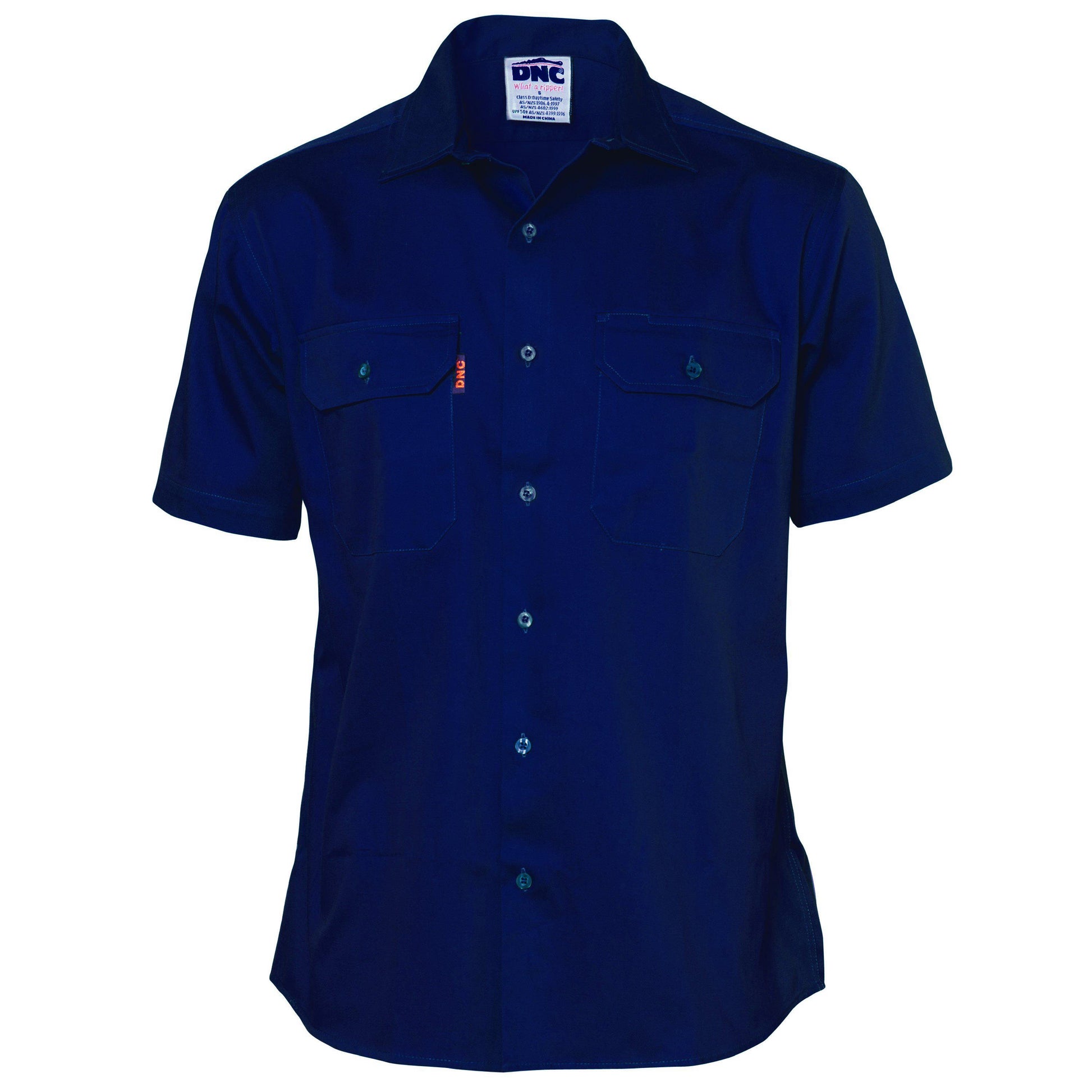 DNC Cotton Short Sleeve Drill Work Shirt - 3201 - DNC Workwear Shop