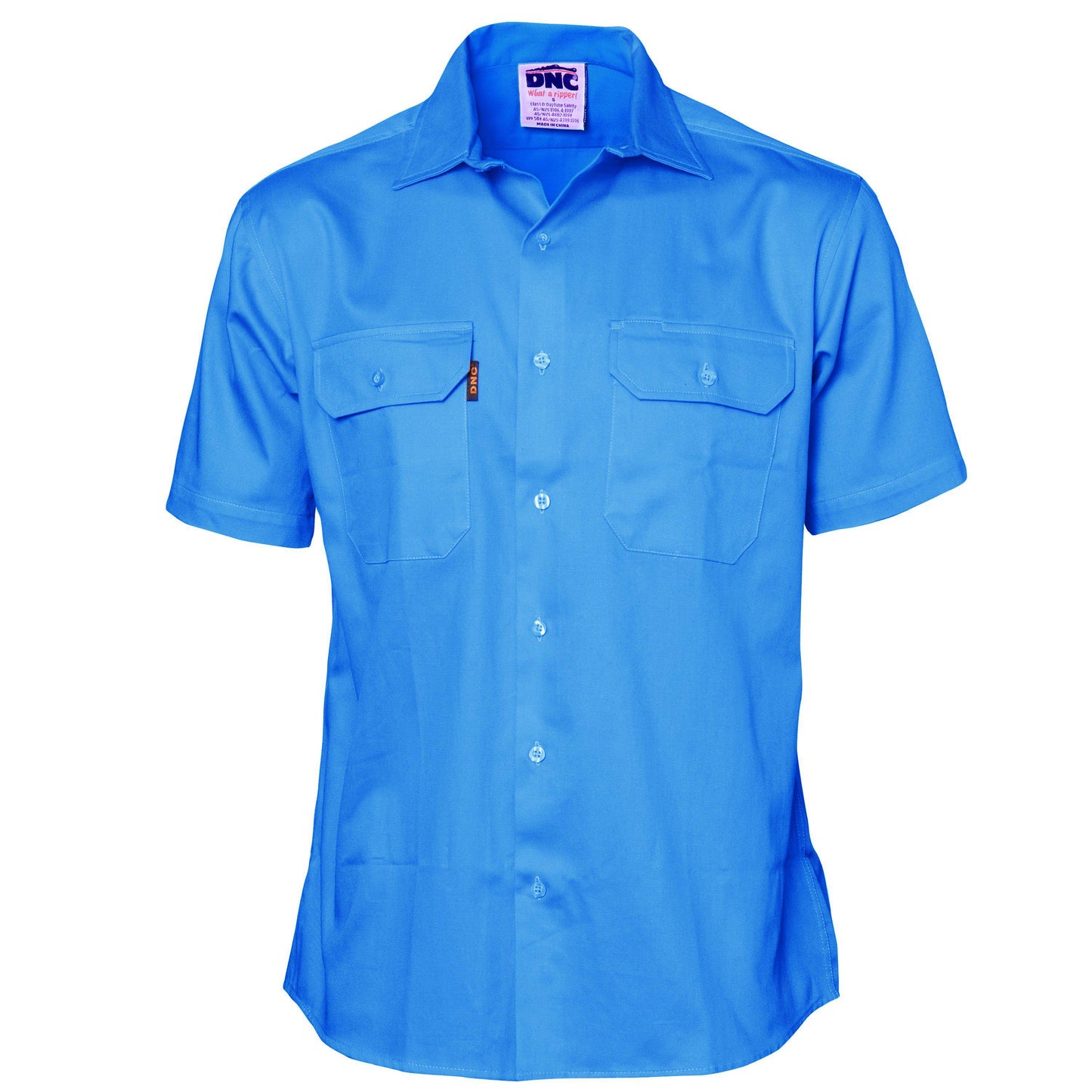 DNC Cotton Short Sleeve Drill Work Shirt - 3201 - DNC Workwear Shop