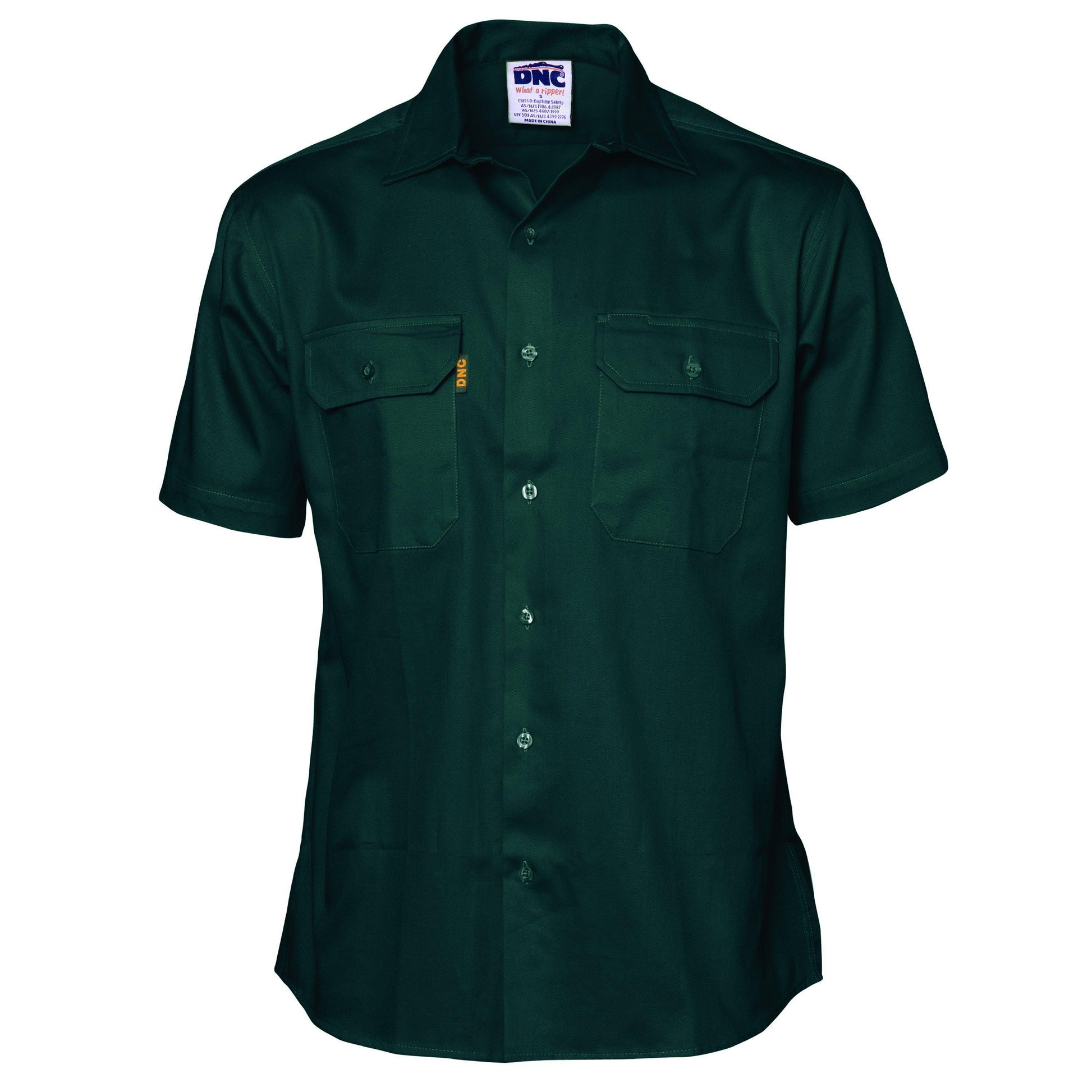 DNC Cotton Short Sleeve Drill Work Shirt - 3201 - DNC Workwear Shop