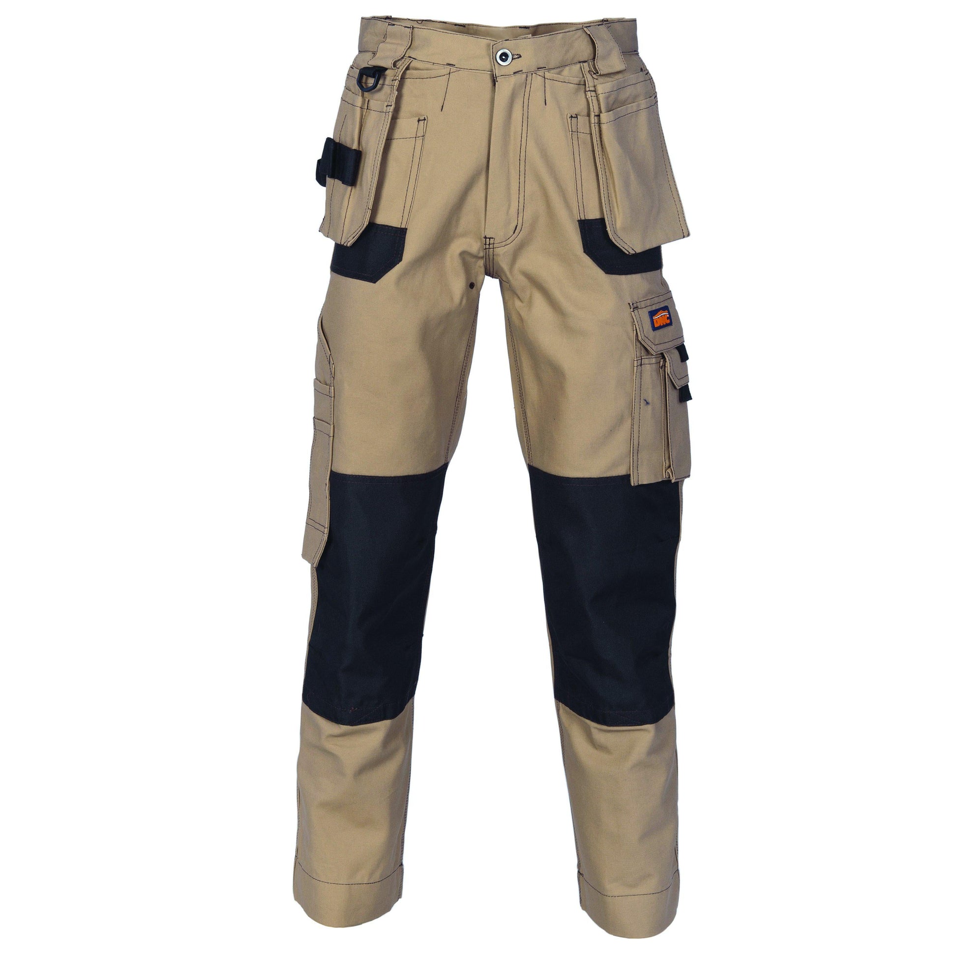 DNC Duratex Cotton Duck Weave Tradies Cargo Pants with Twin Holster Tool Pocket (Knee Pads Not Included) - 3337 - DNC Workwear Shop