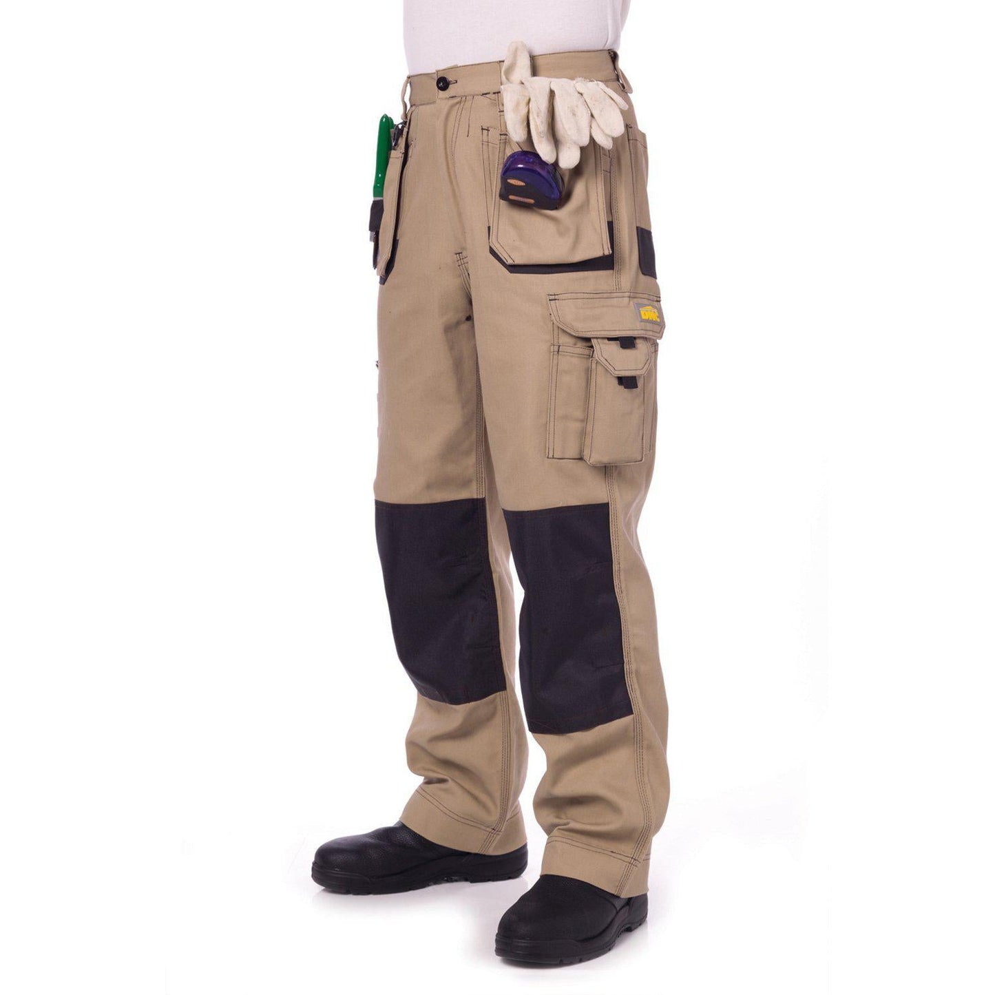 DNC Duratex Cotton Duck Weave Tradies Cargo Pants with Twin Holster Tool Pocket (Knee Pads Not Included) - 3337 - DNC Workwear Shop