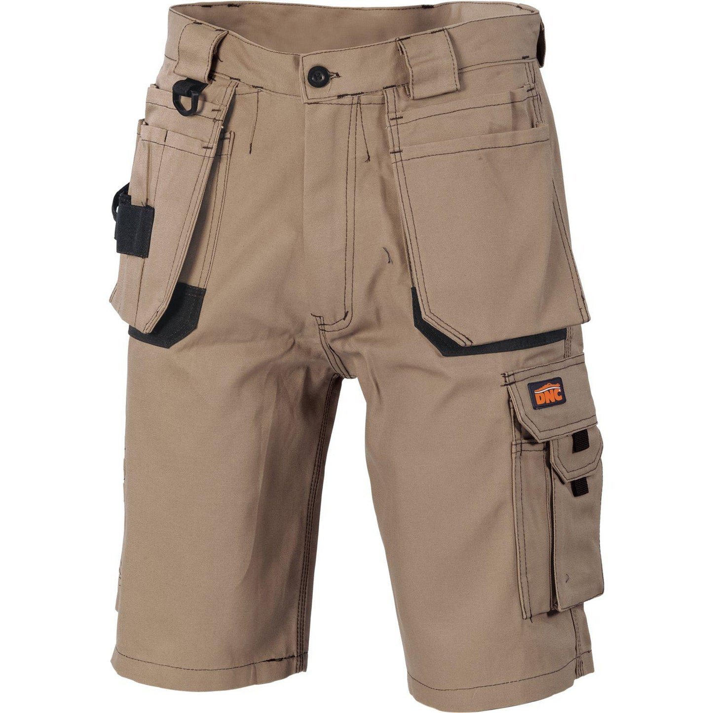 DNC Duratex Cotton Duck Weave Tradies Cargo Shorts With Twin Holster Tool Pockets - 3336 - DNC Workwear Shop