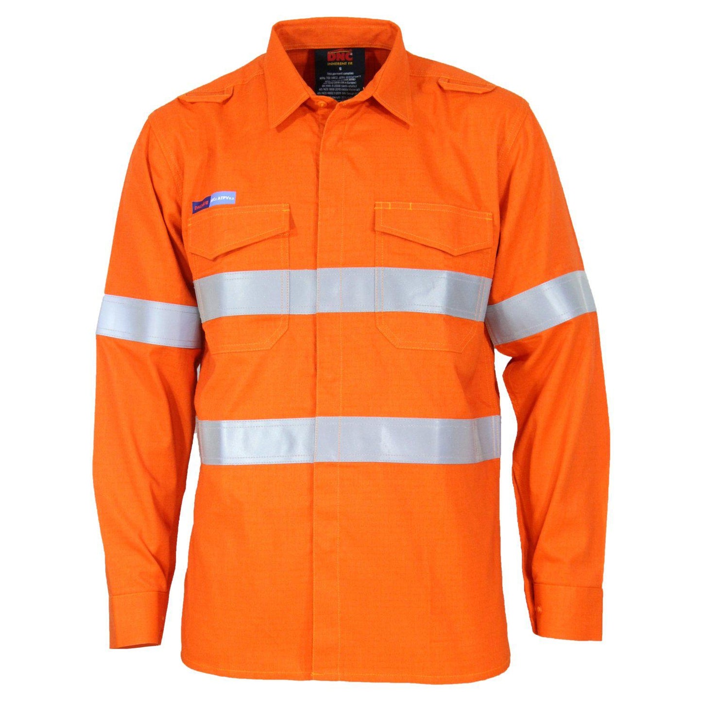 DNC Flame Retardant & Arc HRC2 Taped Middle Weight Long Sleeve Shirt - 3456 - DNC Workwear Shop