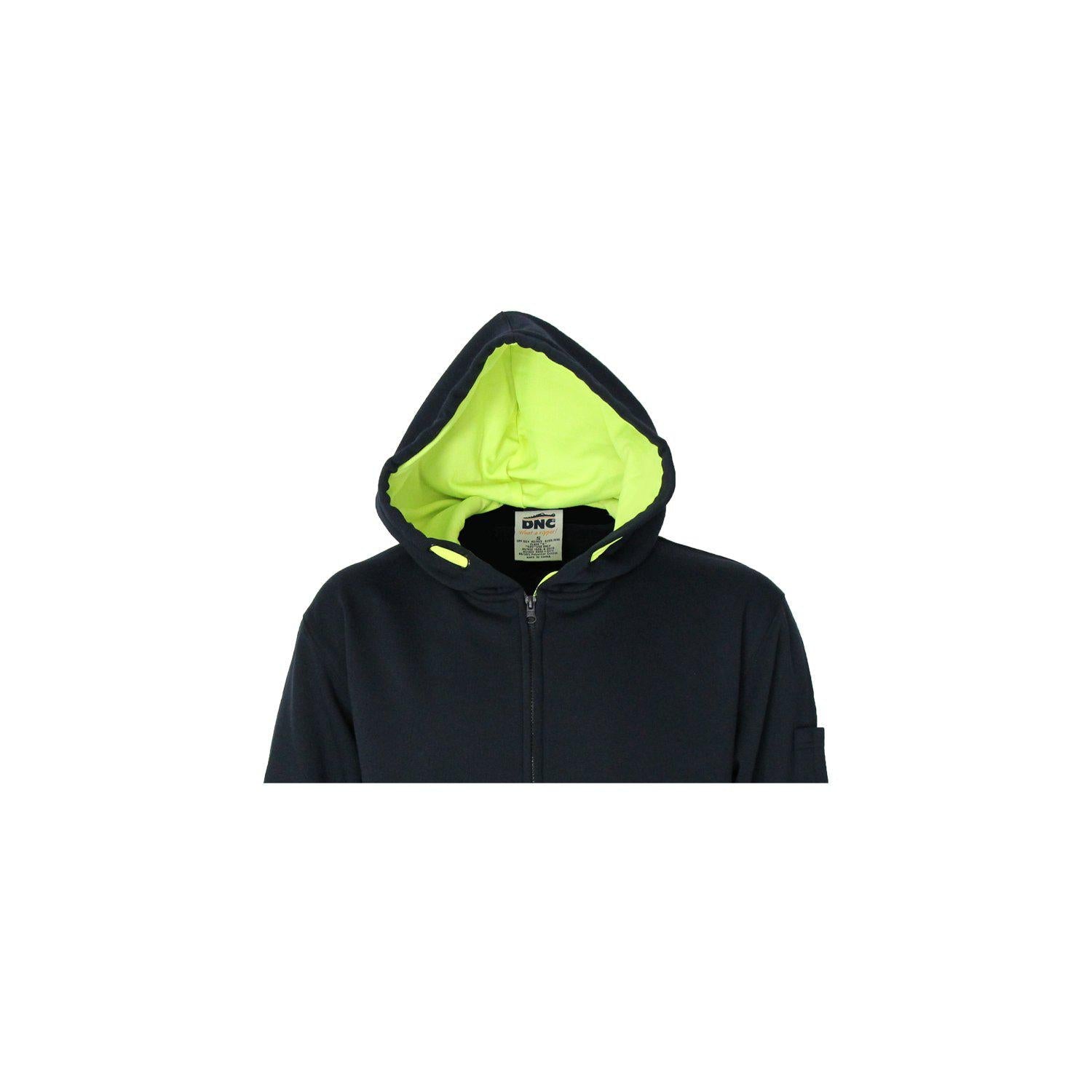 DNC Full Zip Super Brushed Fleece Hoodie - 5424 - DNC Workwear Shop