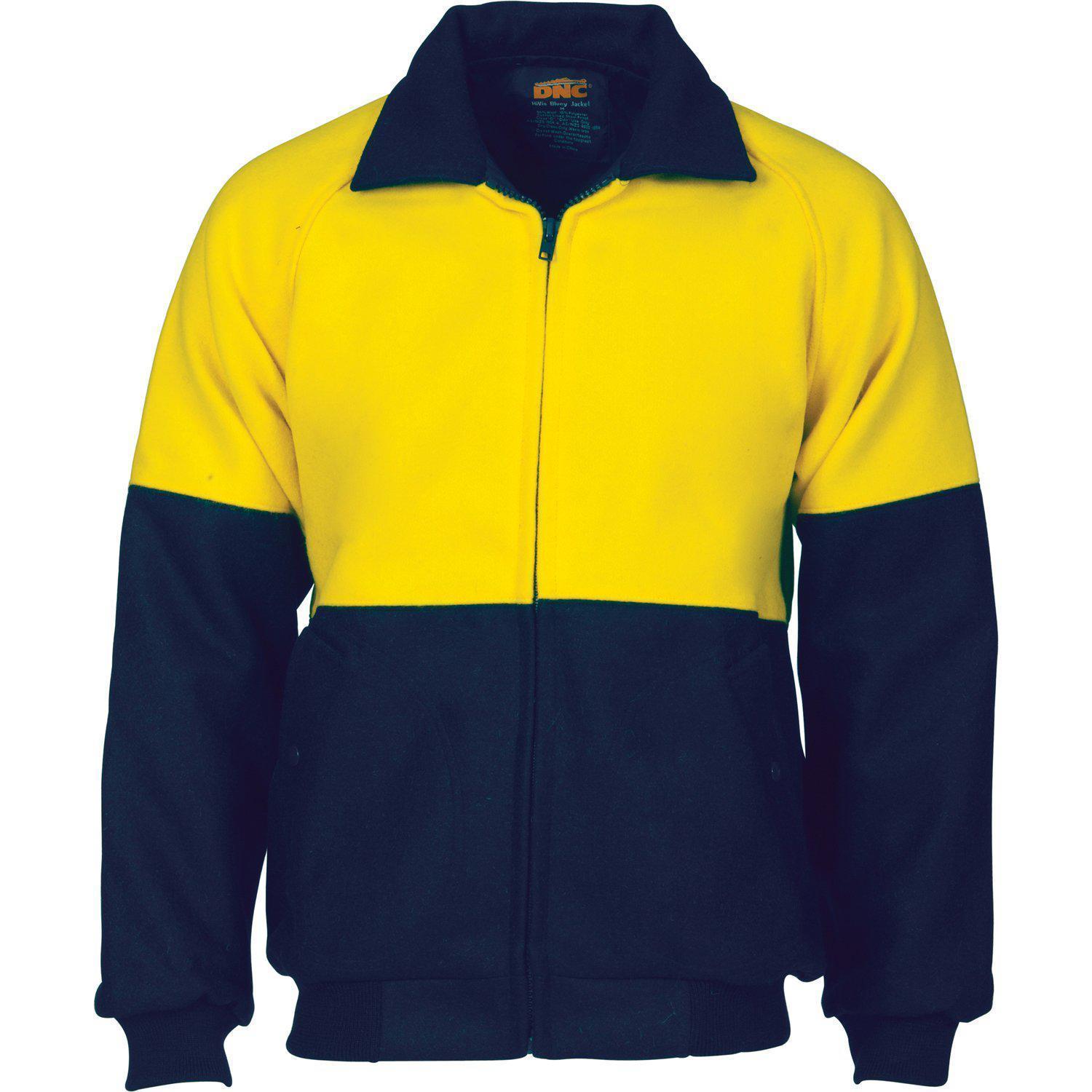 DNC HiVis 2-Tone Bluey Bomber Jacket - 3869 - DNC Workwear Shop