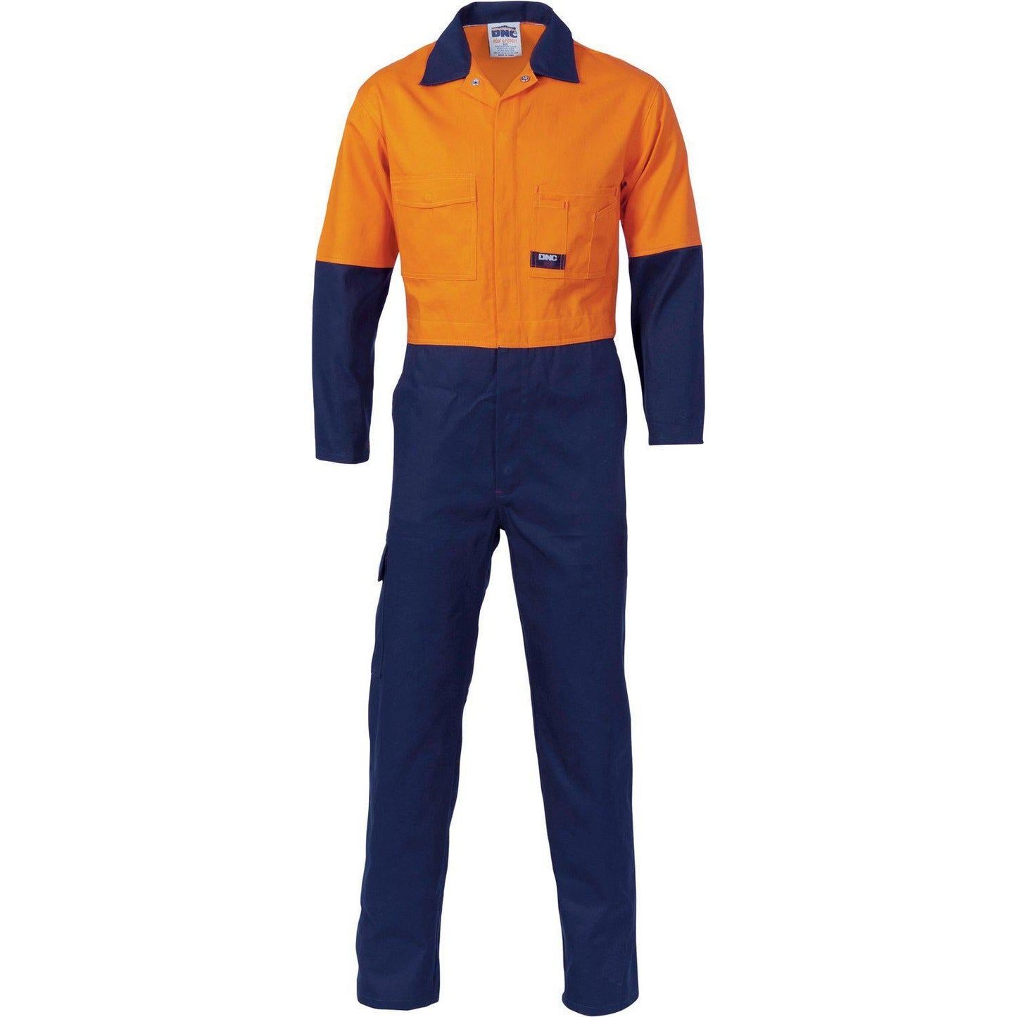 DNC HiVis 2-Tone Cotton Drill Coverall - 3851 - DNC Workwear Shop