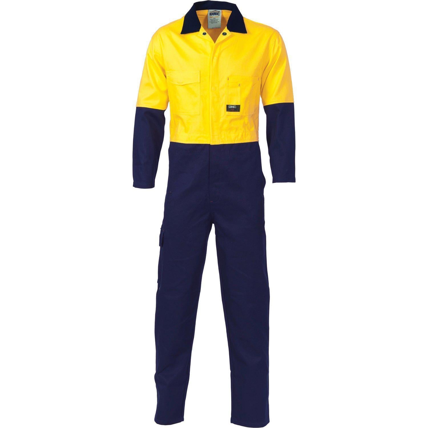 DNC HiVis 2-Tone Light Weight Coverall - 3852 - DNC Workwear Shop