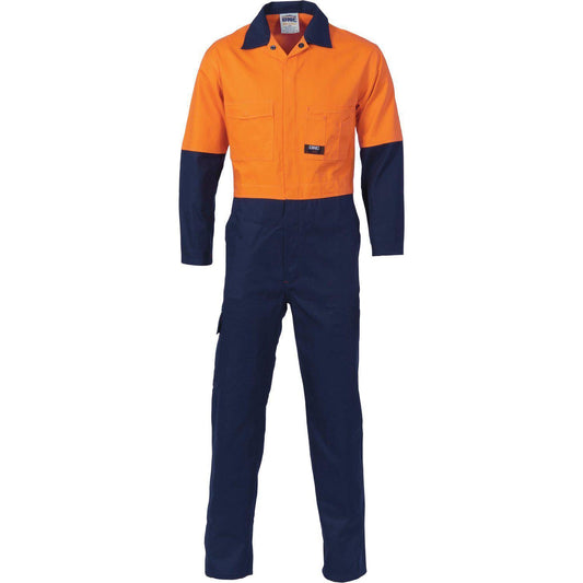 DNC HiVis 2-Tone Light Weight Coverall - 3852 - DNC Workwear Shop